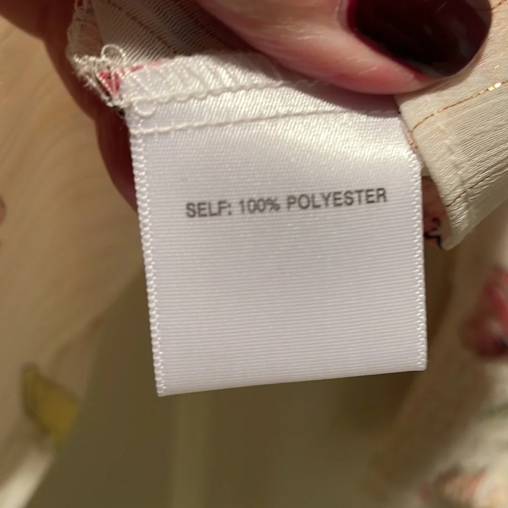 Rose + Olive sheer blouse size M - Picture 7 of 8